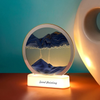 Lampa decorativa tip clepsidra, nisipuri miscatoare, Moving Sand Art - Auros