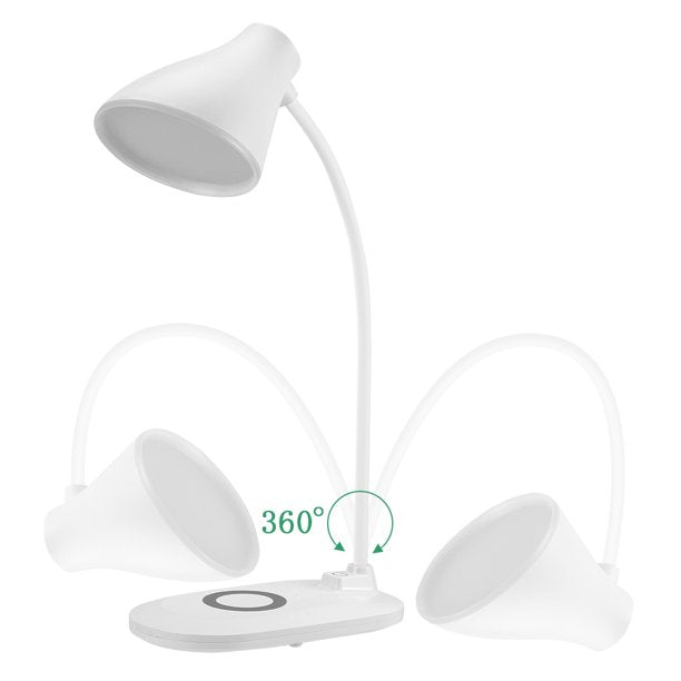 Veioza LED cu functie de incarcare wireless pentru telefon