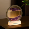 Lampa decorativa tip clepsidra, nisipuri miscatoare, Moving Sand Art - Auros