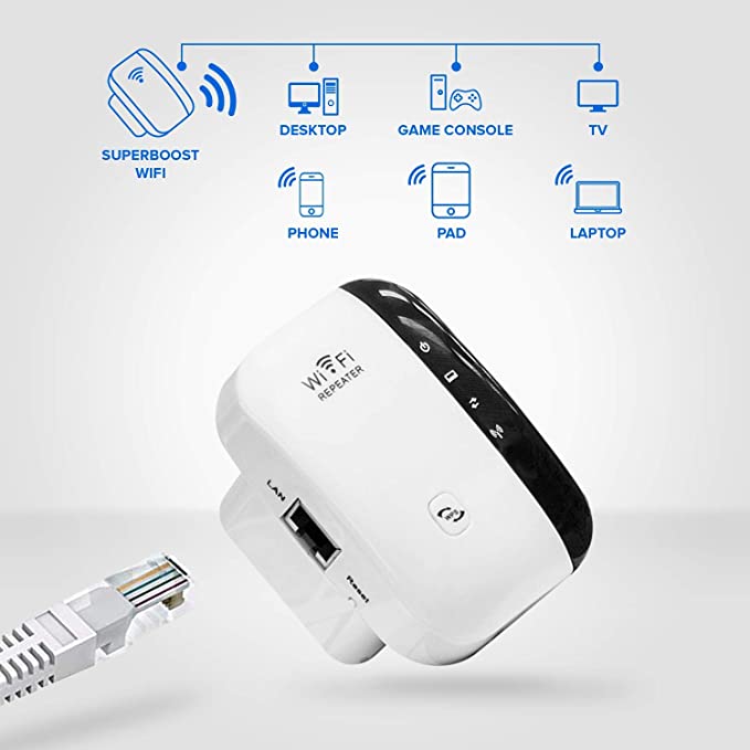 Amplificator retea semnal Wireless 2.4G, WIFI repeater 300Mbps - Auros