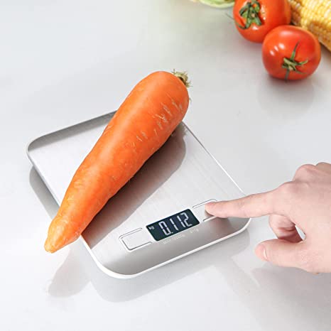 Cantar digital de bucatarie din otel inoxidabil de 5kg - Auros