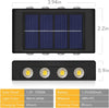 Set 2 lampi solare de perete cu iluminare sus si jos 8 leduri - Auros