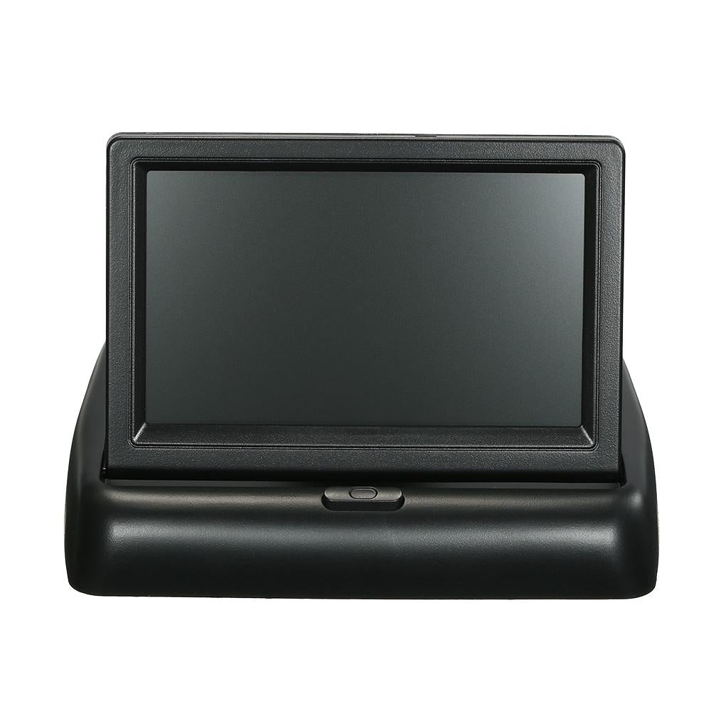 Suport numar cu camera video marsarier + display pliabil LCD TFT 4.3"