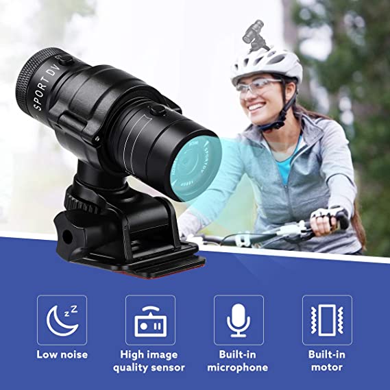Camera video sport Andowl, Neagra, 30 FPS, rezistenta la apa, praf, 1000 mAh, - Auros