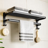 Set 7 piese accesorii pentru baie, negru mat - Auros