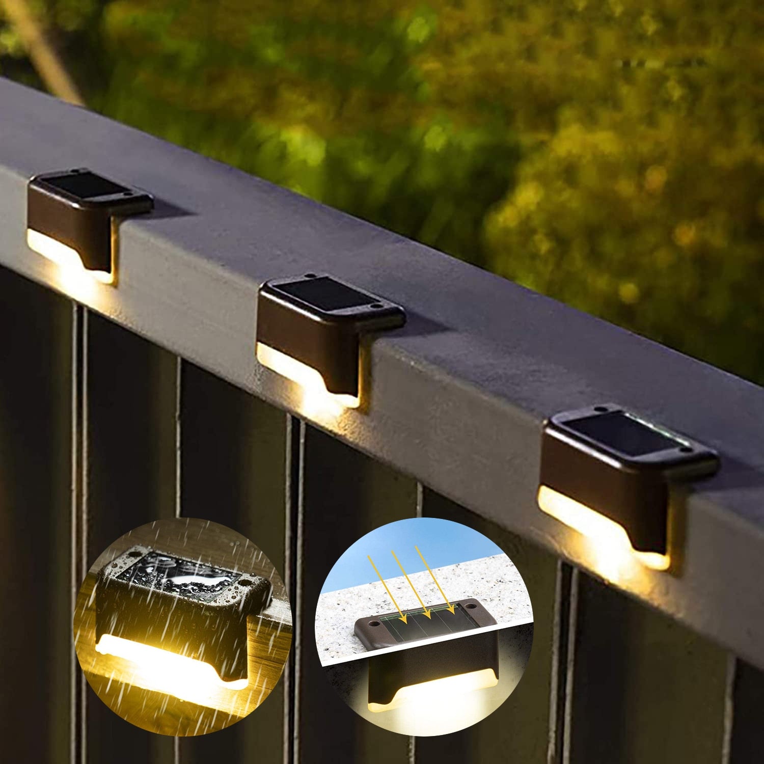 Set 4 lampi solare pentru trepte - Auros