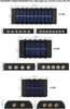 Set 2 lampi solare de perete cu iluminare sus si jos 10 leduri - Auros