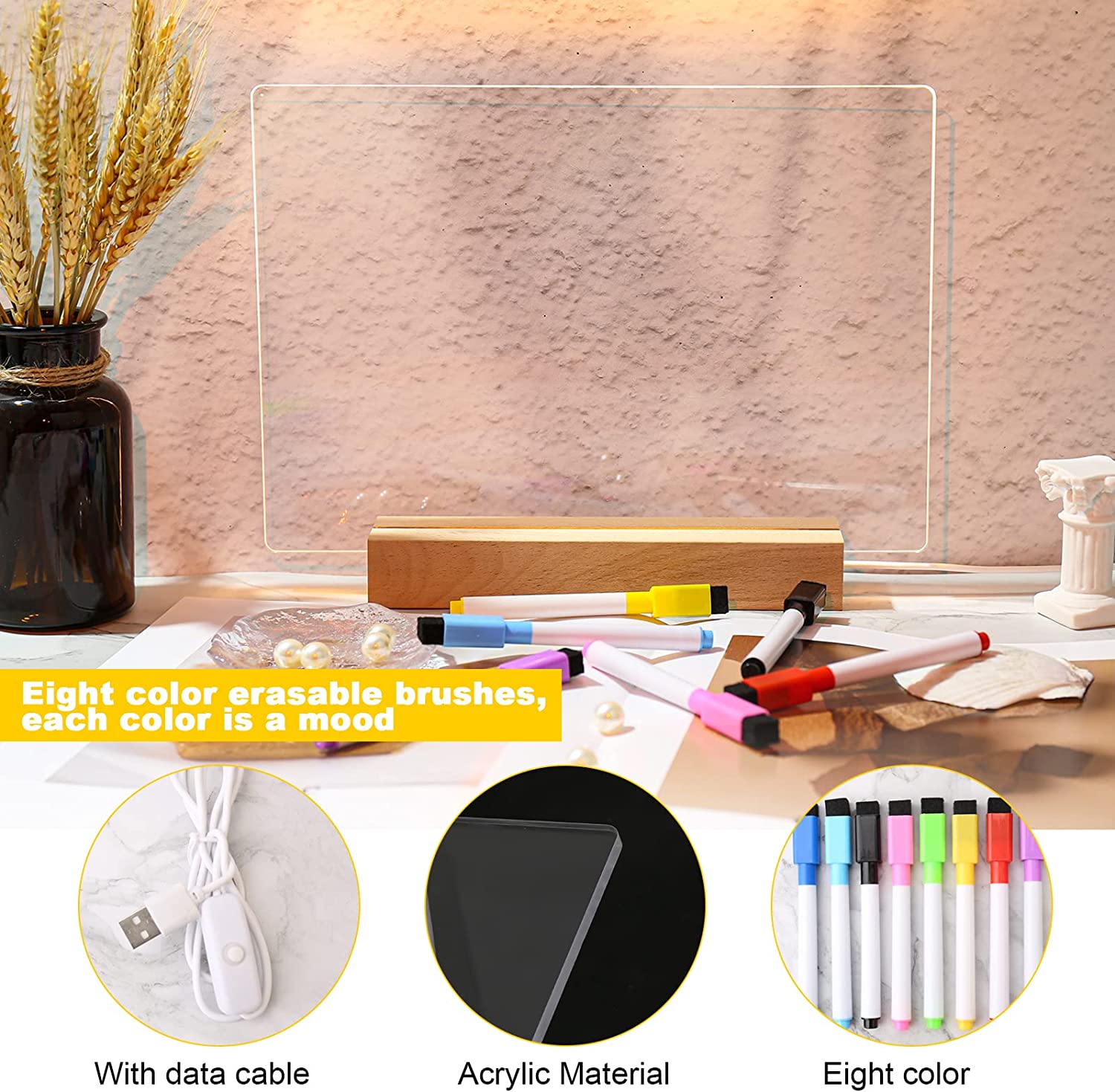Panou de lumina LED acrilic, transparent - Auros