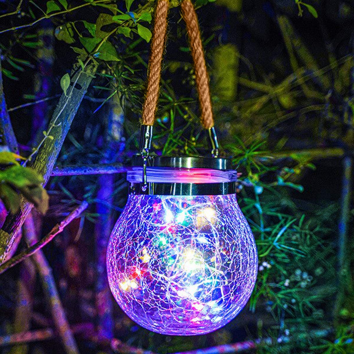 Lampa solara cu LED model glob 11.5 x 14 x 8 cm - Auros
