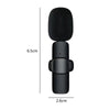 Microfon wireless K8 tip lavaliera, conector USB tip C/iPhone - Auros