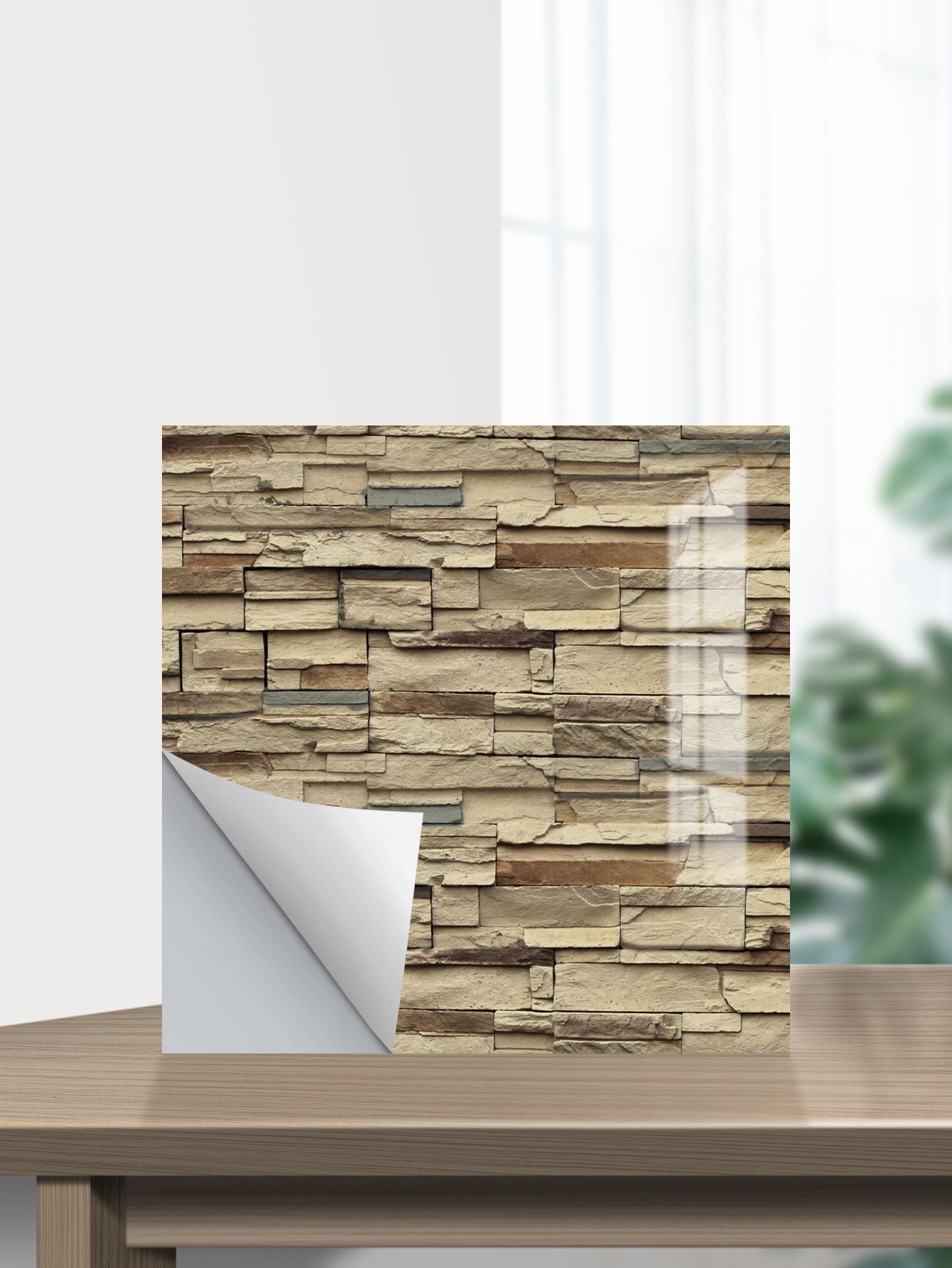 Set 10 x placi autoadezive pentru perete tip marmura, impermeabila, 60x60 cm - Auros
