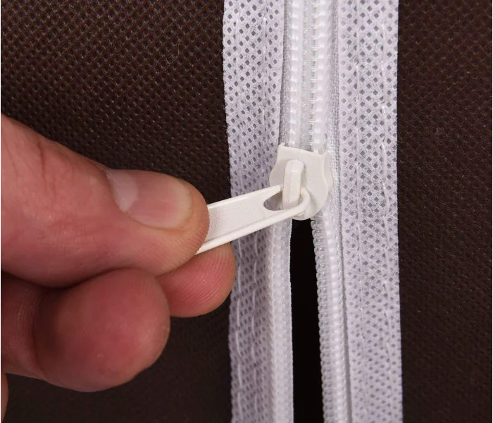 Dulap textil dublu pentru haine, inchidere prin fermoar - Auros