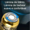 Trimmer Facial HW-T8 SIKS, Putere 3W, Reincarcabil, Perie Curatare Inclusa, Auriu - Auros
