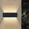 Set 2 lampi solare de perete cu iluminare sus si jos 10 leduri - Auros