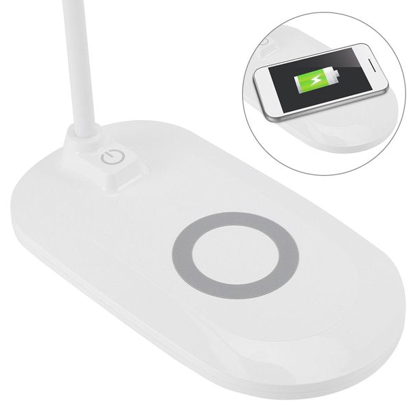Veioza LED cu functie de incarcare wireless pentru telefon