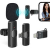 Microfon wireless K8 tip lavaliera, conector USB tip C/iPhone - Auros
