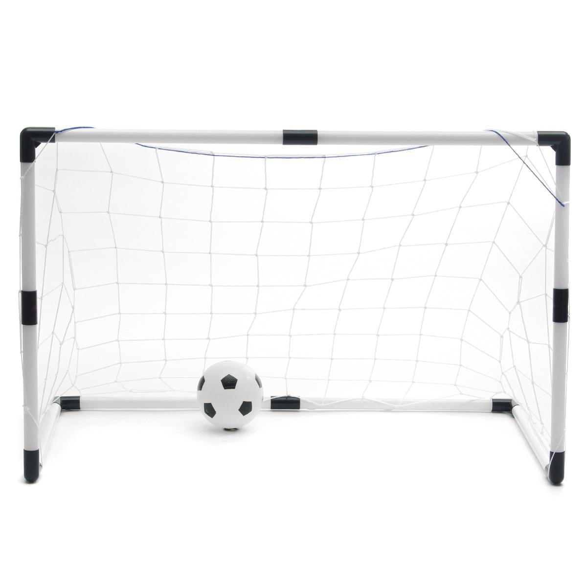 Set de joaca, 2 porti de fotbal cu pompa de umflat si minge de fotbal - Auros