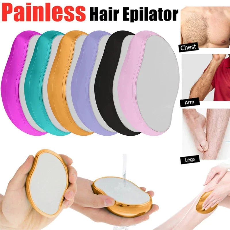 Dispozitiv de epilare prin frecare, EVNC, Crystal Hair Remover, portabil, reutilizabil, fara durere - Auros