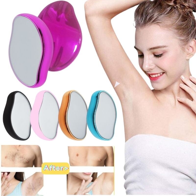 Dispozitiv de epilare prin frecare, EVNC, Crystal Hair Remover, portabil, reutilizabil, fara durere - Auros