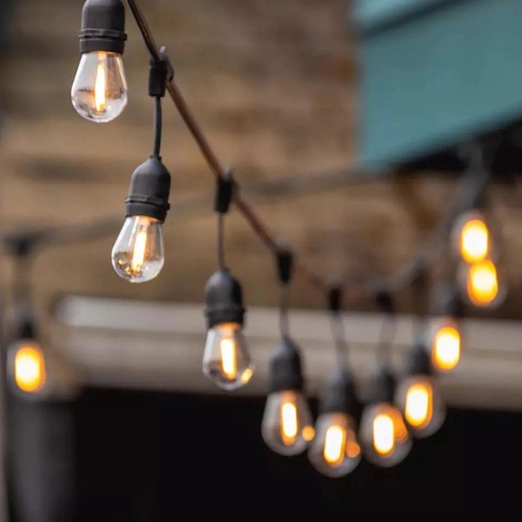 Ghirlanda solara cu 10 becuri Led Filament incluse, 2W, 3000K, IP65 lumina calda - Auros
