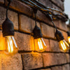 Ghirlanda solara cu 10 becuri Led Filament incluse, 2W, 3000K, IP65 lumina calda - Auros
