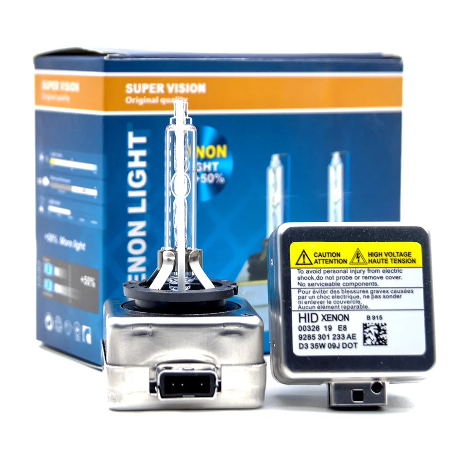 Set 2 becuri xenon D1S-D2S-D3S-D4S 6000K 35w SuperVision - Auros