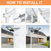 Lampa solara stradala LED SMD, cu panou solar, telecomanda si brat montare, Putere: 300W-400W