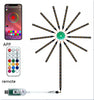 Instalatie artificii LED Smart, RGB, muzica, telecomanda si control din smartphone, multicolor - Auros