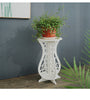 Set 3 masute decorative pentru ghivece de flori din PVC, 75/59/43 cm - Auros
