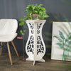 Set 3 masute decorative pentru ghivece de flori din PVC, 75/59/43 cm - Auros