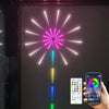Instalatie artificii LED Smart, RGB, muzica, telecomanda si control din smartphone, multicolor - Auros
