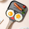 Tigaie antiaderenta cu 2 compartimente si zona de grill, material aliaj de aluminiu - Auros