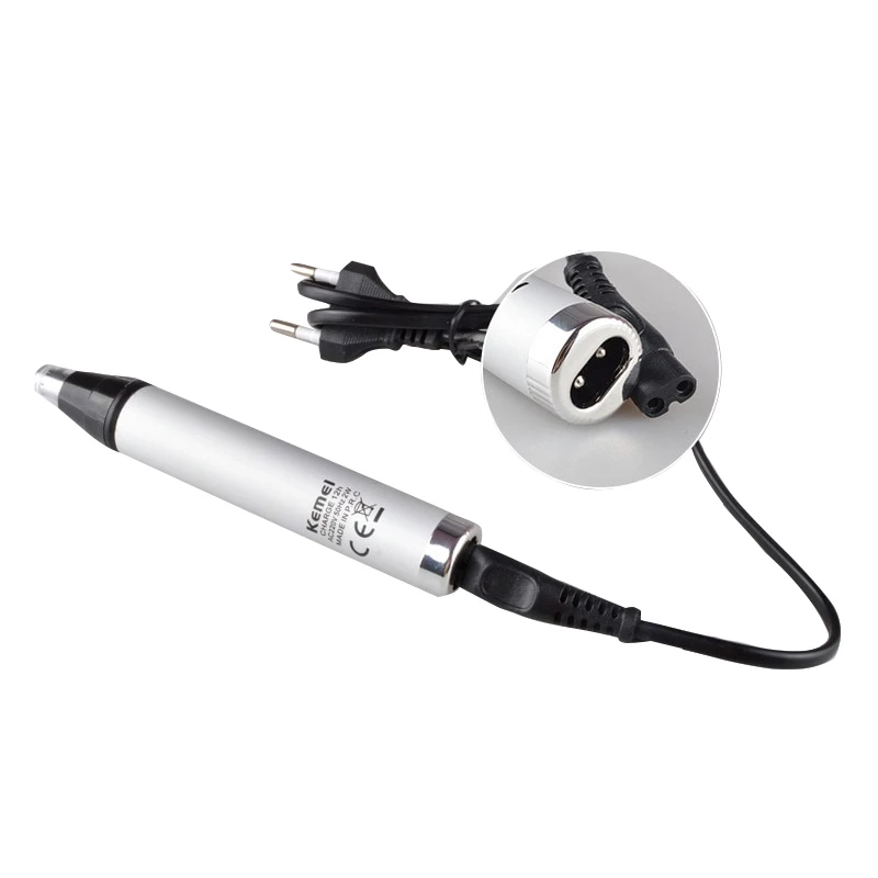 Trimmer barbati 4 în 1 pentru barba, perciuni, nas si sprancene, Kemei KM-6650 - Auros
