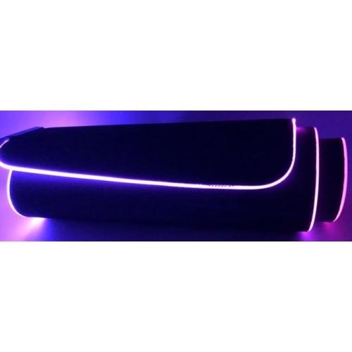 Mouse Pad gaming cu iluminare led rgb 80 x 30 negru - Auros