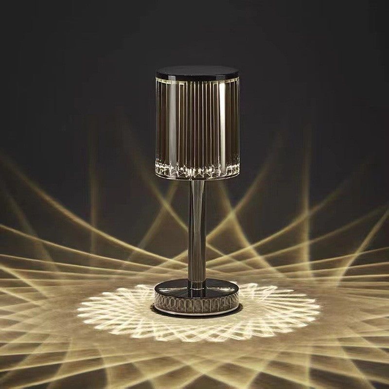 Lampa de masa wireless din cristal acrilic cu touch si incarcare prin usb - Auros