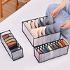 Set 3 piese organizatoare lenjerie intima pentru sertar, negru - Auros