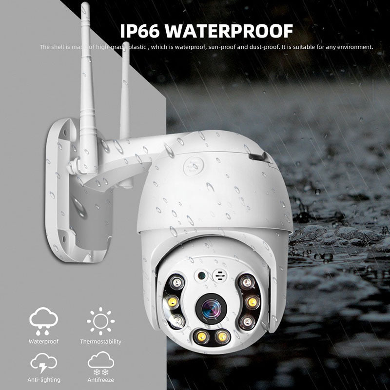 Camera supraveghere WIFI, 3MP, FULL HD, vedere color noaptea, Micro SD, Rotire 360, detectie forma umana