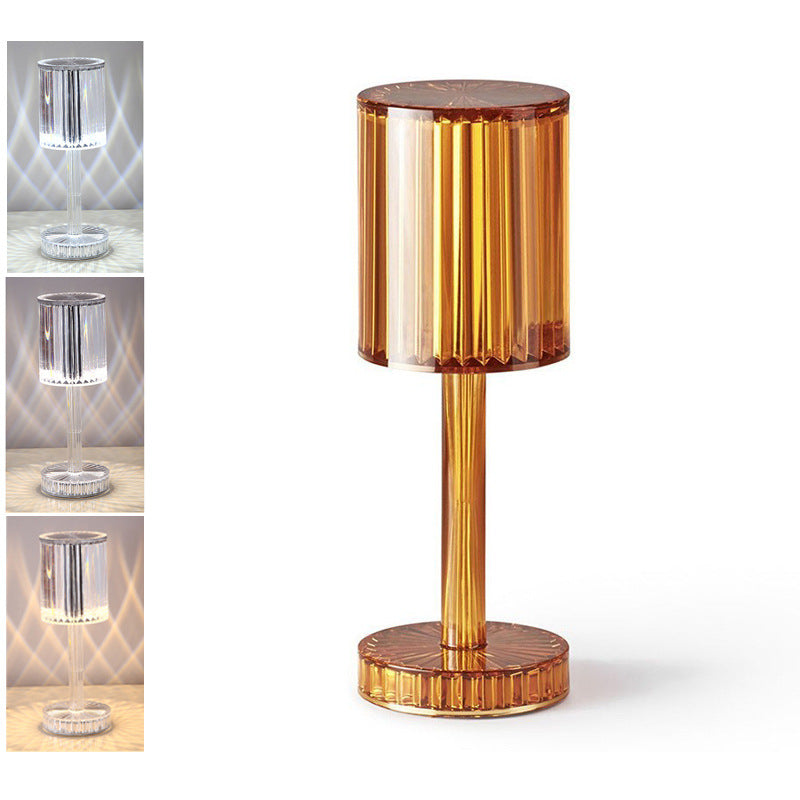 Lampa de masa wireless din cristal acrilic cu touch si incarcare prin usb - Auros