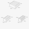 Set 3 piese organizatoare lenjerie intima pentru sertar, negru - Auros