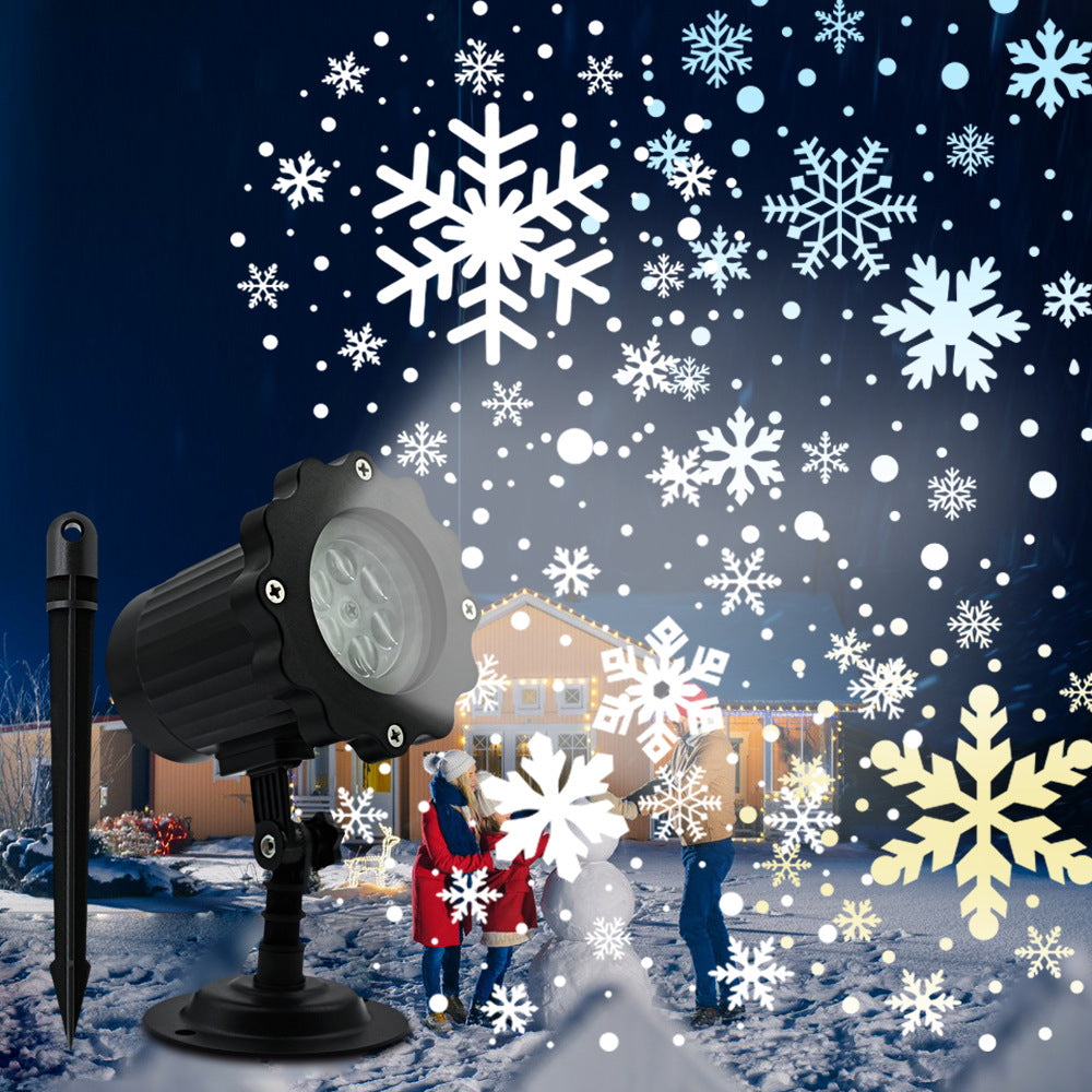 Proiector Laser Snow Flower, imita fulgii de zapada, RGB - Auros