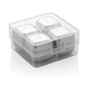Set 4 cuburi cuburi gheata inox, reutilizabile, nu dilueaza bautura, metalice 2.5 x 2.5 cm - Auros