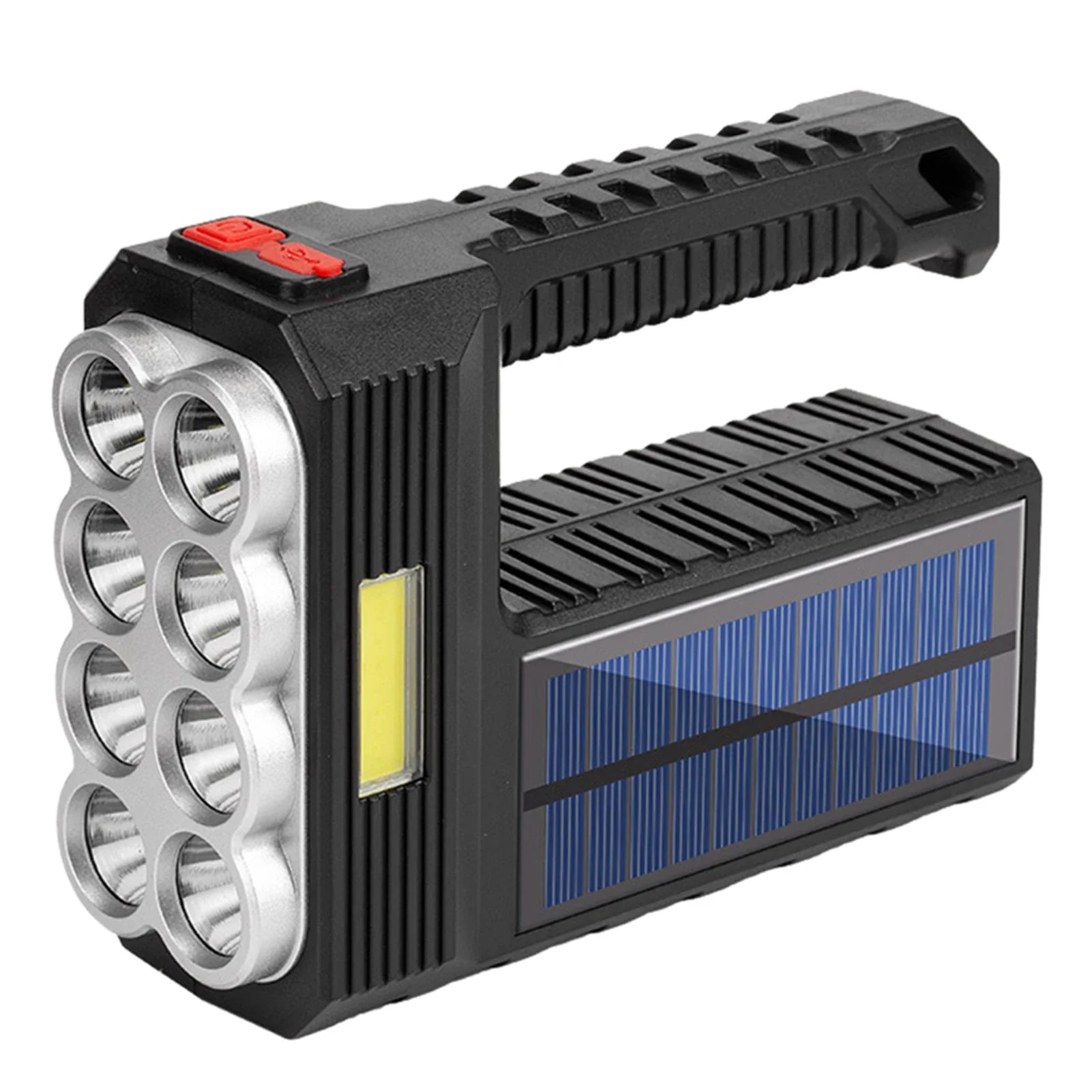 Lanterna cu 8 LED-uri si LED COB incarcare solara si USB - Auros