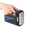 Lanterna cu 8 LED-uri si LED COB incarcare solara si USB - Auros