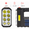 Lanterna cu 8 LED-uri si LED COB incarcare solara si USB - Auros