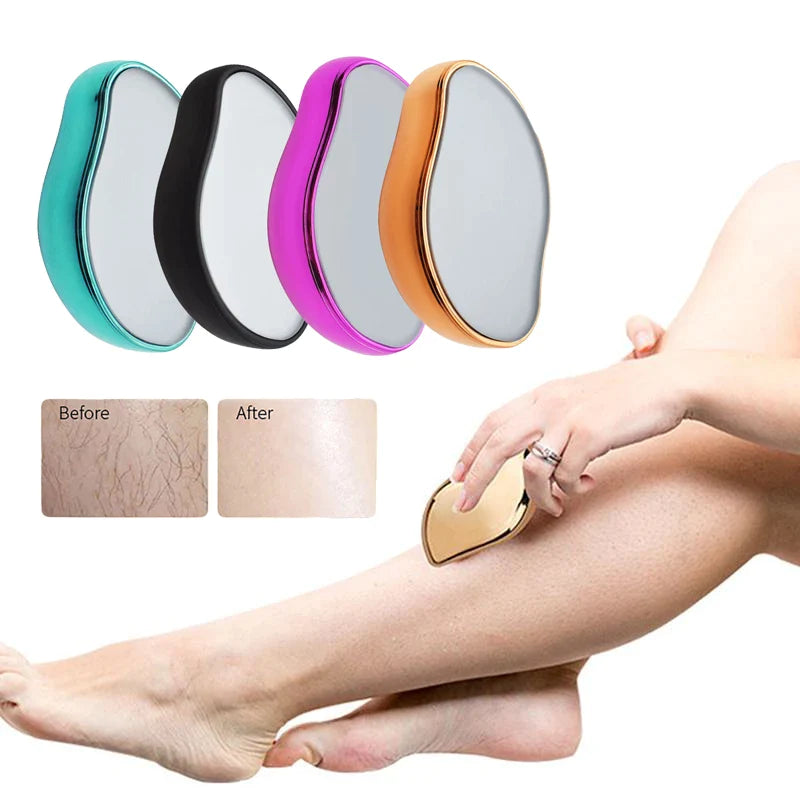 Dispozitiv de epilare prin frecare, EVNC, Crystal Hair Remover, portabil, reutilizabil, fara durere - Auros