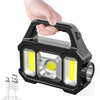 Lanterna solara cu proiector lateral cob si incarcare usb - Auros