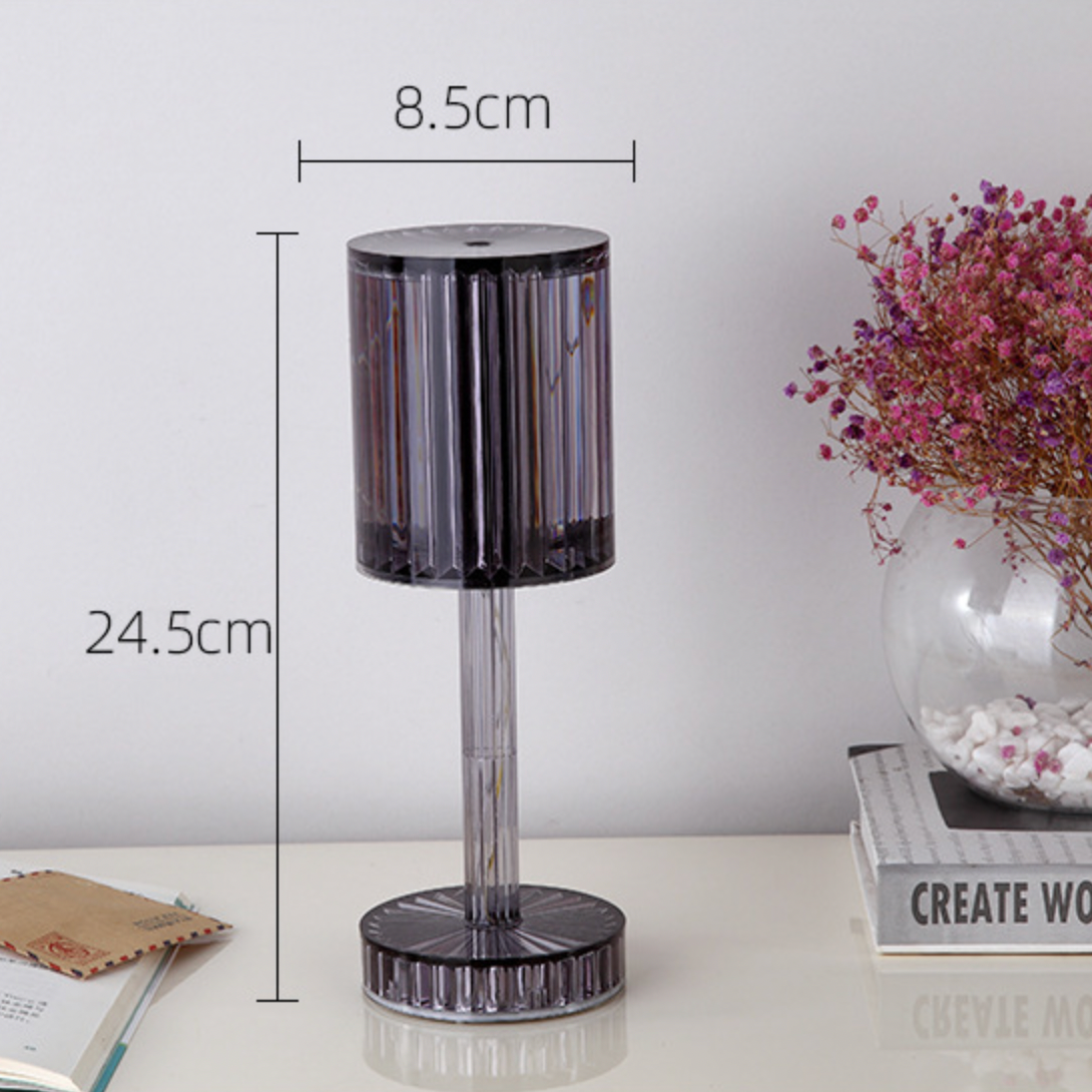 Lampa de masa wireless din cristal acrilic cu touch si incarcare prin usb - Auros