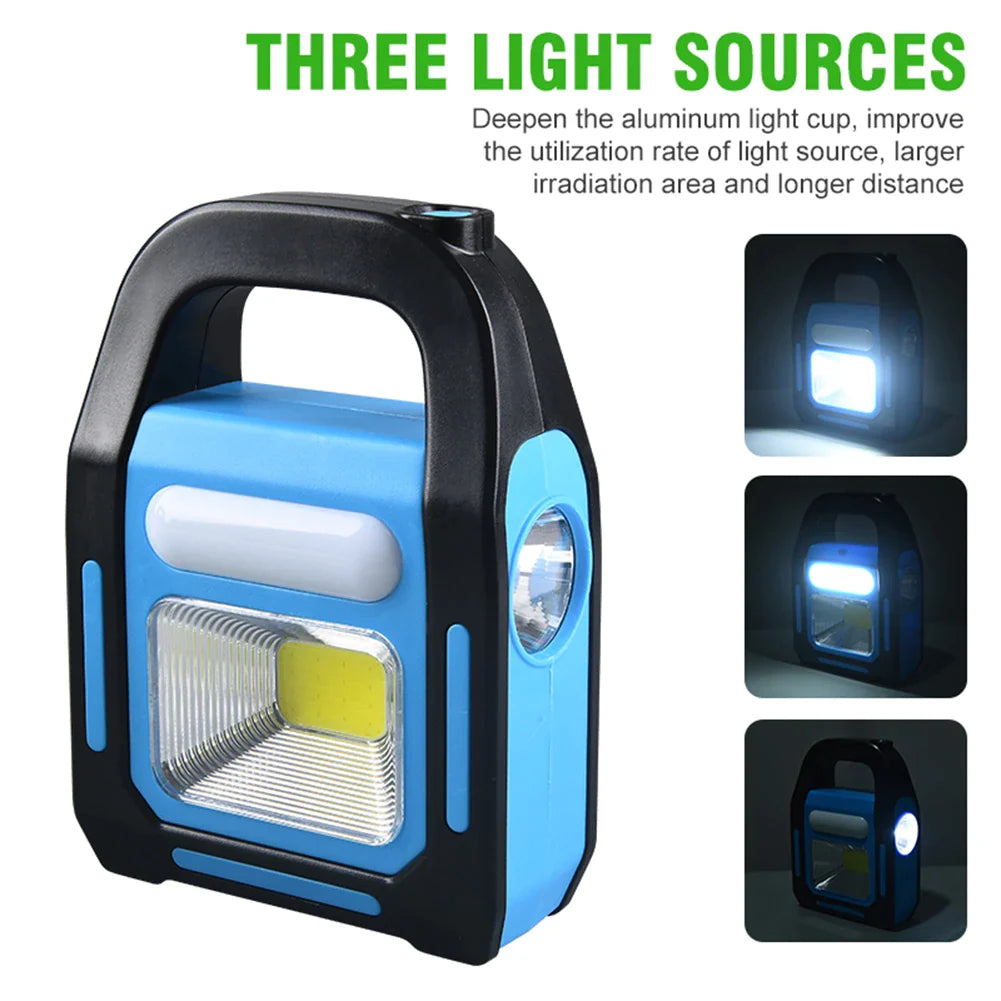 Lanterna solara COB LED portabila pentru camping - Auros