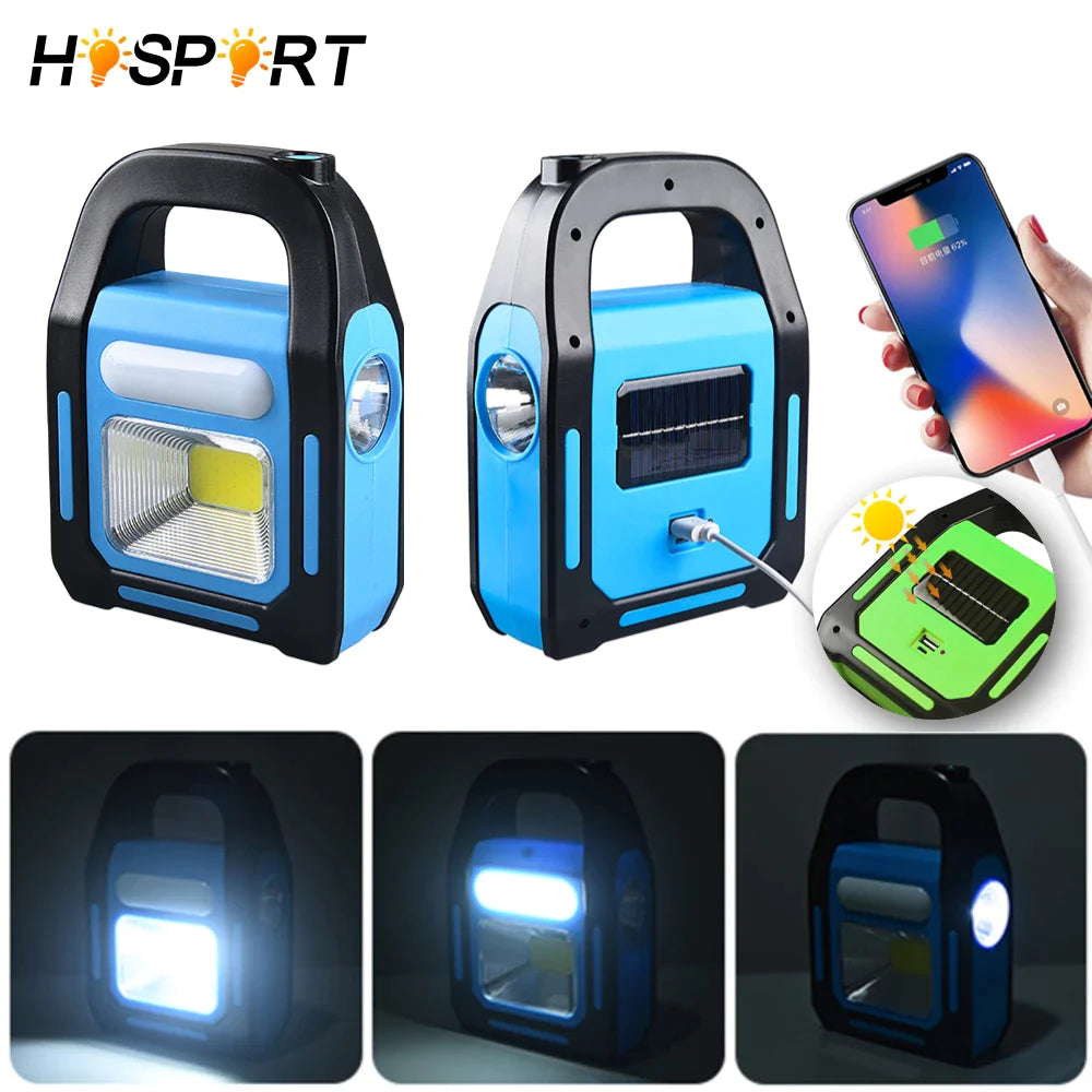 Lanterna solara COB LED portabila pentru camping - Auros