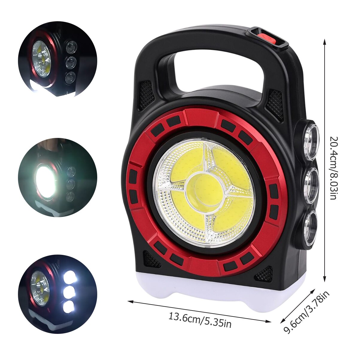 Lanterna solara LED 20W, 3 moduri iluminare - Auros